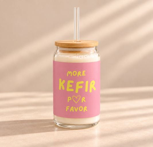 Trinkglas - More Kefir Por Favor