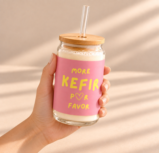 Trinkglas - More Kefir Por Favor